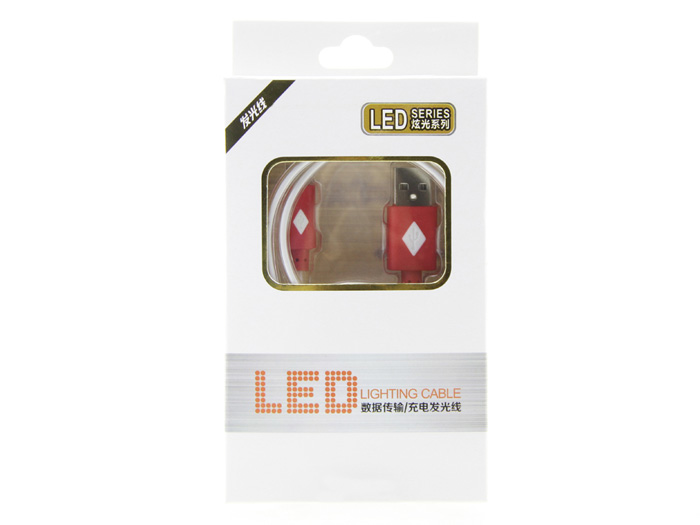SeeedStudio Micro USB Cable w/ LED [SKU: 109990053] ( 라즈베리파이 마이크로 USB 케이블 )